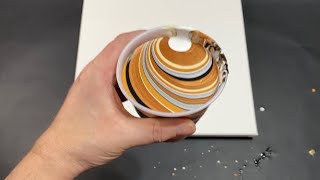 Acrylic Pouring: Easy way to Marble Pour- Cup inside a Cup Technique - Unique Fluid Art