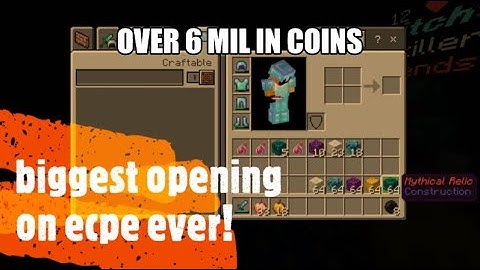 My biggest relic opening yet !!!-Ecpe factions mcpe