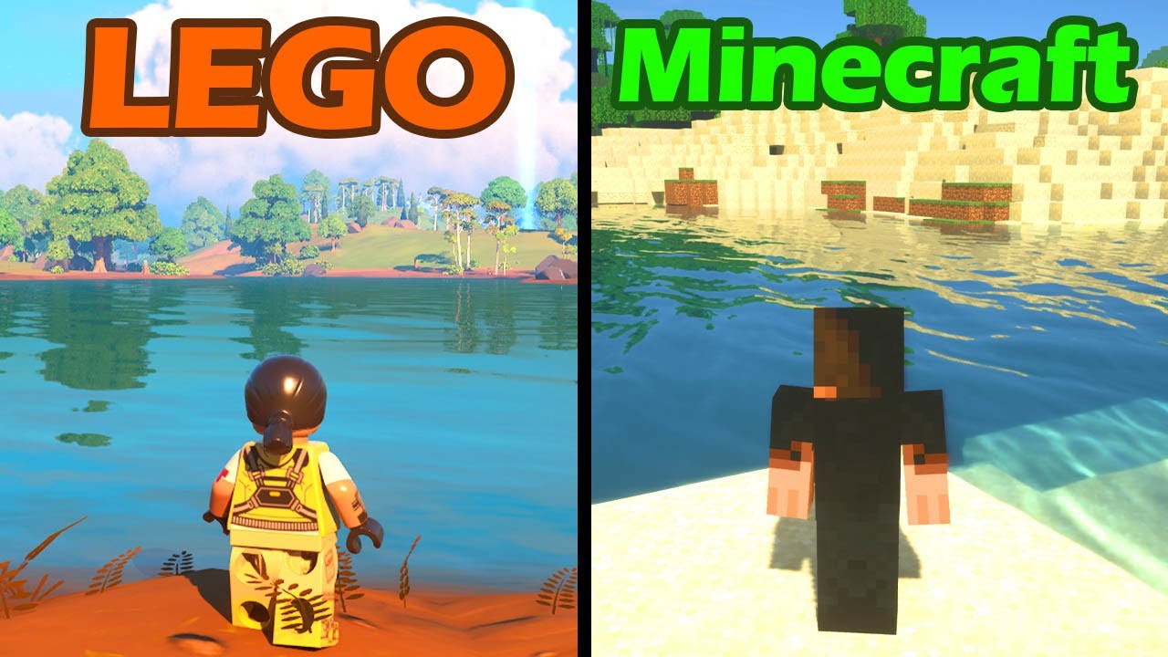 Minecraft vs LEGO Fortnite be like YouTube
