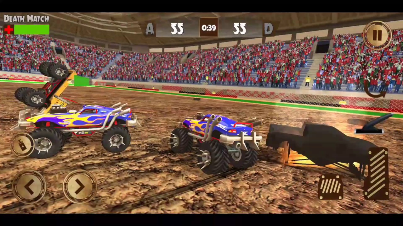 Monster Truck Derby Demolition Destruction Stunts | Dinky World - YouTube
