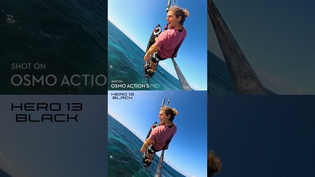 DJI Osmo Action 5 Pro vs GoPro Hero 13 Black. DJIOsmoAction5 