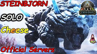 (UPDATED) How To Beat Steinnbjorn Ark EASY And SOLO | ARK FJORDUR Mini Boss Fight