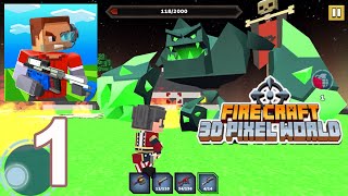 Fire Craft: 3D Pixel World - Tutorials GamePlay Walkthrough Part 1 (iOS,Android) screenshot 5
