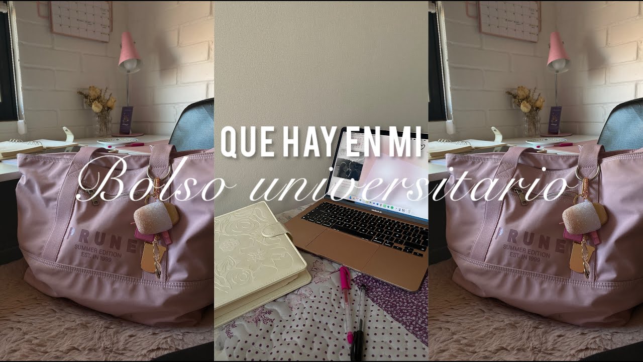 LES MUESTRO QUÉ LLEVO EN MI BOLSO PARA LA UNIVERSIDAD 6.0! ✨🎀🥇🧠