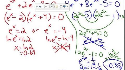 Exponential and Logarithmic Equations Day 2