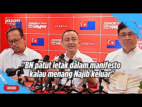 Sidang Media selepas Peluncuran Manifesto Harapan Johor Untuk Semua 