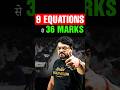 JEE 2026: 9 Formula to get 36 Marks 😱😱 #shorts #jee2026 #jeemains #iitjee