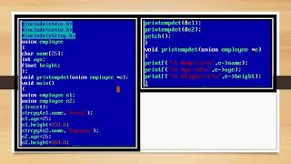 Pointers to Unions-C Language-Tamil