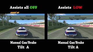 Difference in driving assists Full Low None Manual or Auto Gas Brake Real Racing 3 screenshot 2