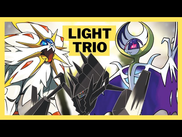 The Light Trio Mega & Gigantamax Evolve : Solgaleo Lunala Necrozma