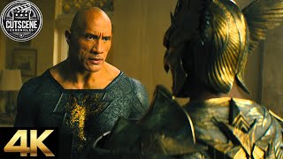 [4K UHD] Black Adam vs. Hawkman CUTSCENE | Black Adam (2022)