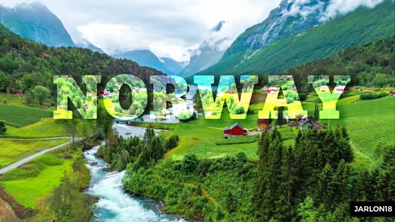 Norway - Amazing Beautiful Nature With Relaxing Piano Music For Stress Relief.,