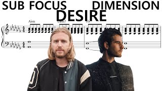 Sub Focus & Dimension - Desire (Piano Cover & Sheet Music)