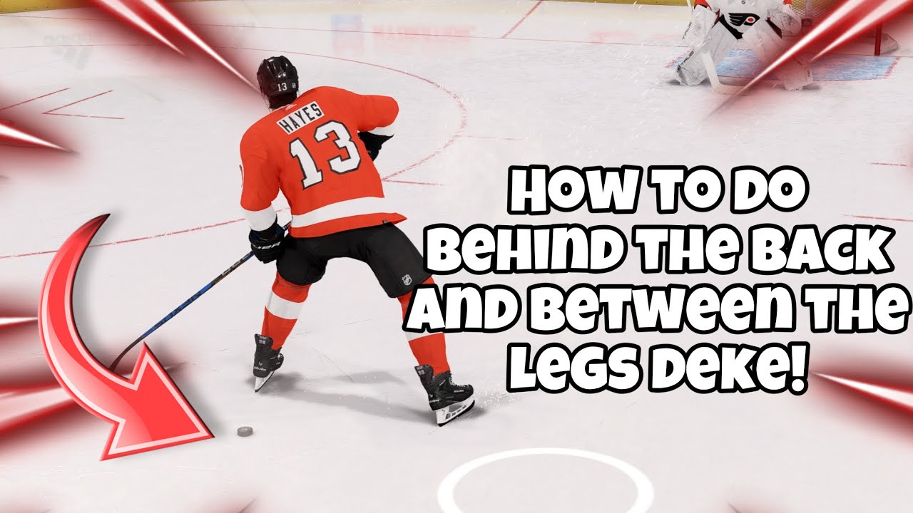 How To NHL 23 BEHIND THE BACK + BETWEEN THE LEGS DEKE! YouTube