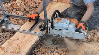 Spalted maple milled with Granberg Alaskan chainsaw mill 