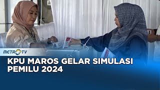 Edukasi Warga, KPU Maros Gelar Simulasi Pemilu 2024