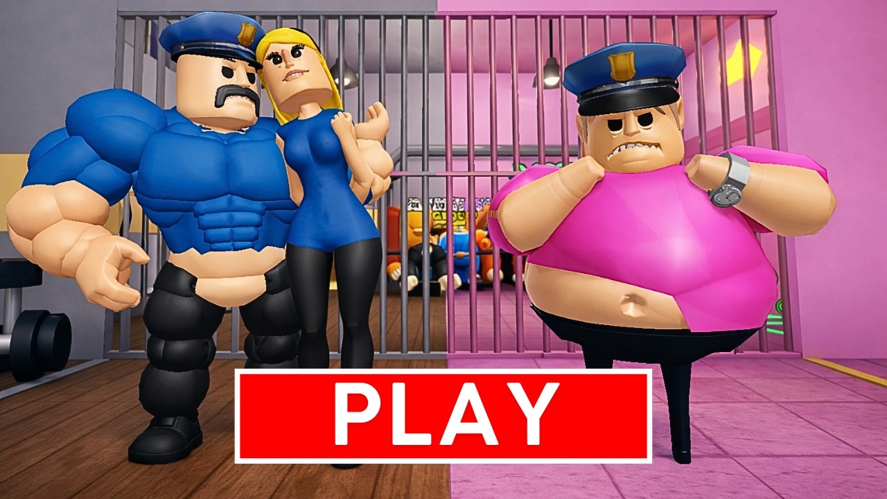 POLICE 👮‍♀️ GIRL VS PINK POLICE PRISON RUN!