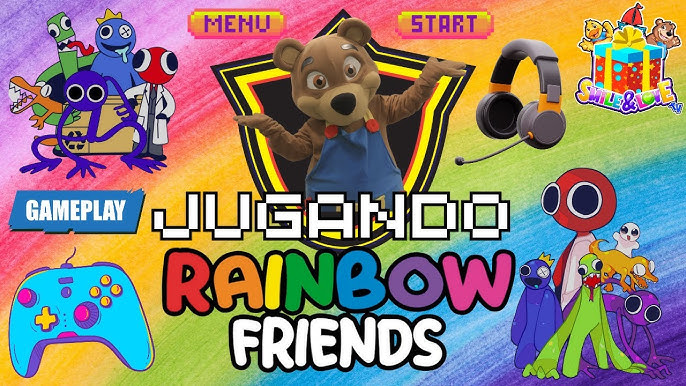 jugando rainbow obby 