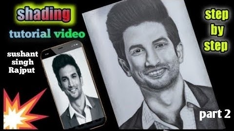 for sushant singh Rajput Fans||🥰❤️👍 sketch drawing shading tutorial #sushantsinghrajput