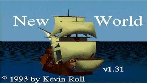 AMIGA PROBLEM NEW WORLD By Kevin Roll 1993 LIKE SEVEN CITIES OF GOLD IN C64 FROM Aminet CD Games CDR