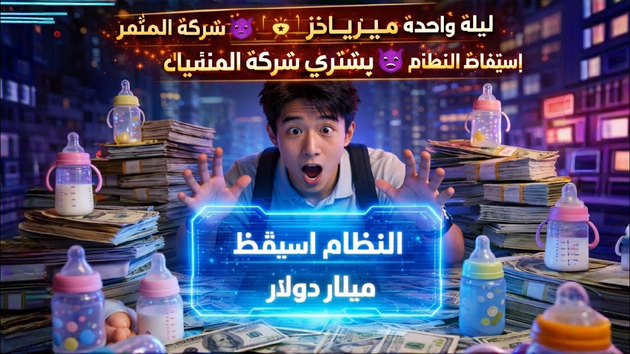 ليلة واحدة ➡️ أب ملياردير 🍼 | استيقاظ النظام 😈 | يشتري شركة المتنمّر