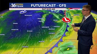 Late week warm-up ahead of a big weekend cooldown
