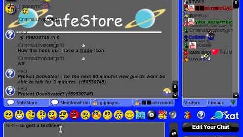 Xat trick: 4 cool xat codes on a xat chatbox