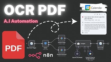 ✅ N8N + AI Agent + OCR: Tự động trích xuất PDF/Image và tạo lịch Google Calendar