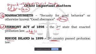 Non-Institutional Correction Part 3