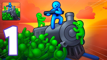 Train Defense: Zombie Game Gameplay Walkthrough Part 1 - Tutorial Defeat Zombie War (Android,iOS)