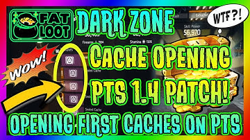 DARK ZONE Cache Opening PTS 1.4 | The Division | OPENING FIRST CACHES On PTS 1.4 Patch | WOOT LOOT