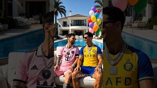 Ronaldo &amp; Messi vs. Haaland &amp; Neymar: The ULTIMATE Mansion Battle! 🏆#shortvideo #soccer