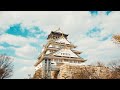 大阪城の桜 4K ASMR Osaka Castle & Cherry Blossom Japan