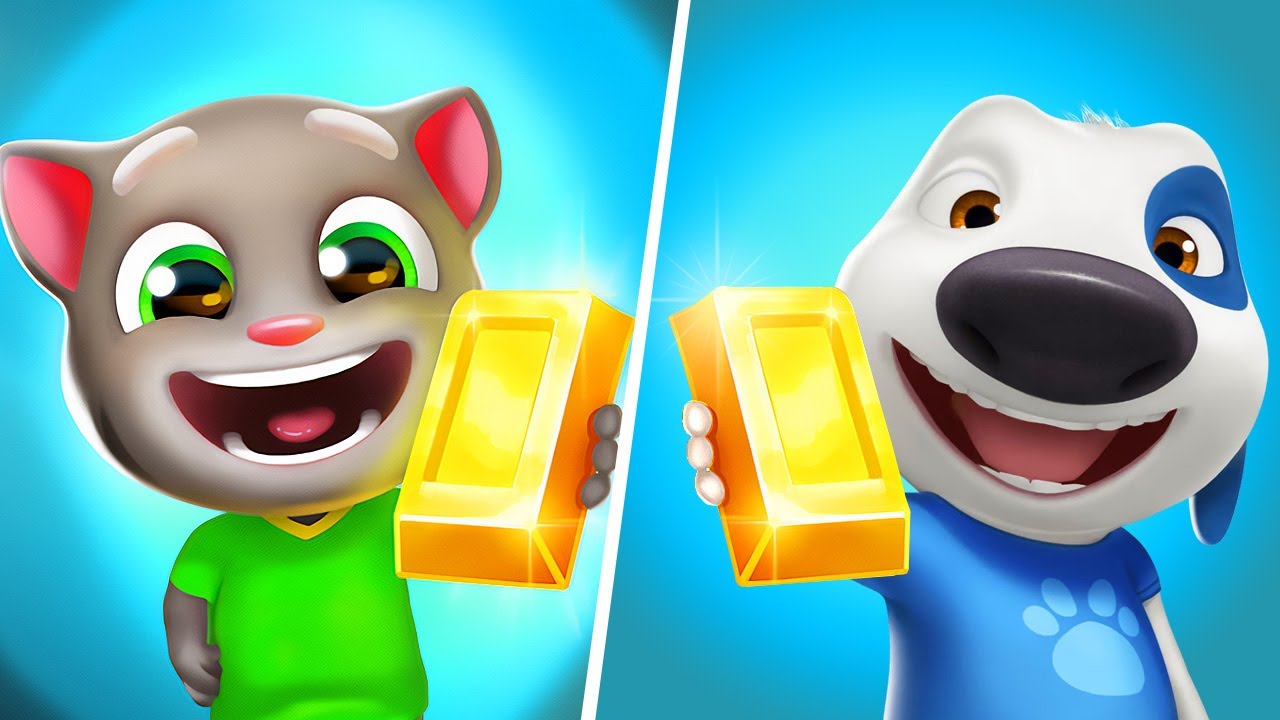 Talking Tom VS Talking Hank - Tom Gold Run New Update, Tom Gameplay, Talking Tom Gold Run Game