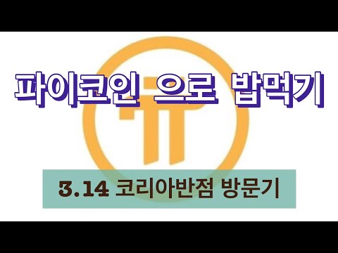   파이코인 으로 첫 결제