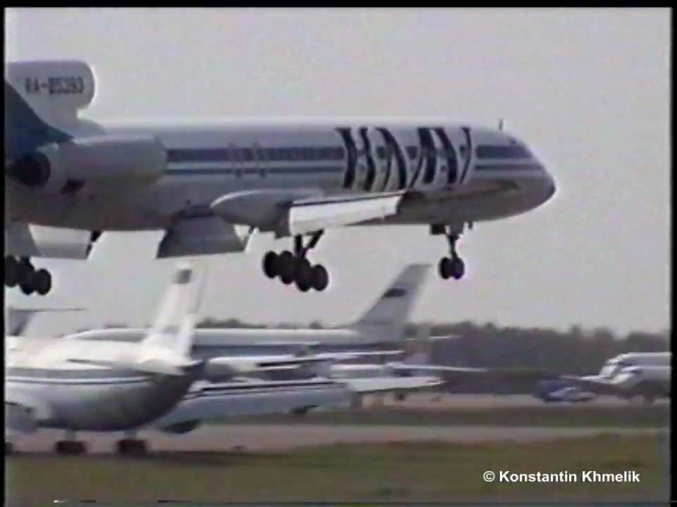 Посадки Внуково 2000 Ту-154 Ту-134 Як-40 Ил-18