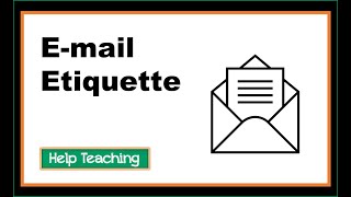 Email Etiquette | A Digital Skills Lesson