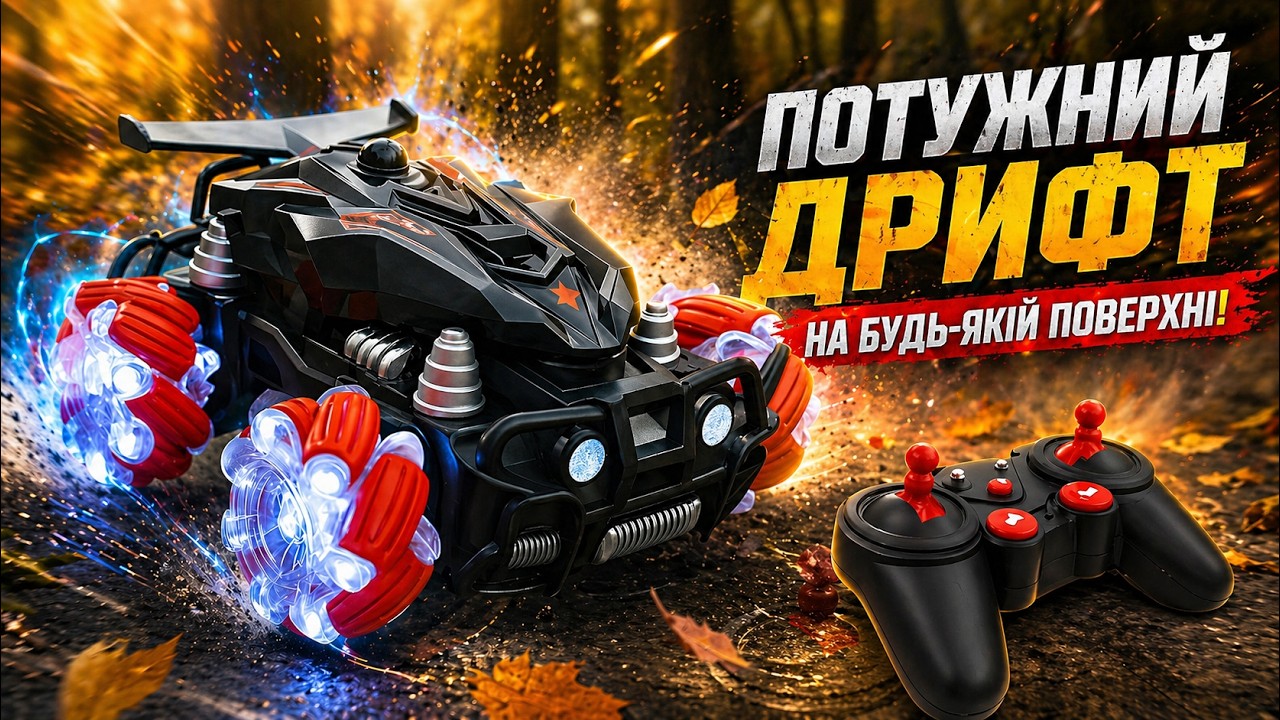 Машинка трюкова з прогенератором на пульті керування Stunt Car