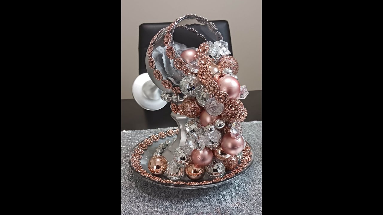 DIY Floating Glass Rose Gold