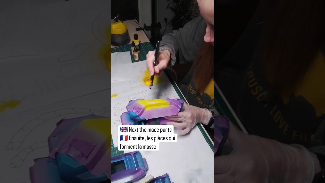 Comment j'ai peint l'arme de Brigitte dans Overwatch 🛠️ #overwatch2 #overwatchcosplay