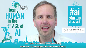 DISUMMIT AI-AWARDS: Robovision Announcement by Jonathan Berte