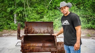 How to remove rust from BBQ grill. How to season a BBQ GRILL.