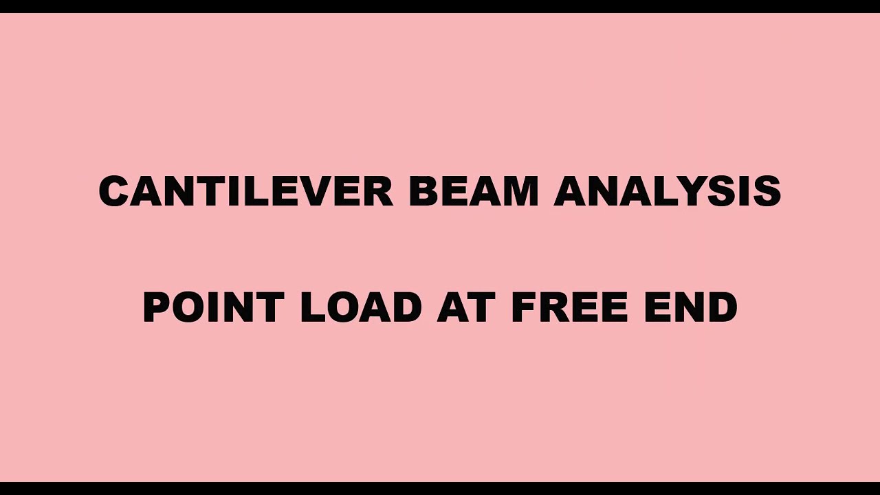 Ansys - Cantilever Beam Analysis - YouTube