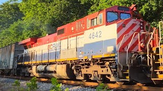 Rare BC RAIL 4642 On CSX B773 Eastbound on the Keystone Subdivision 