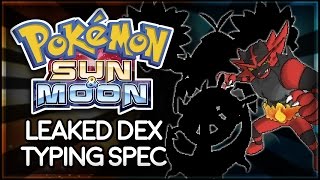 Pokémon Sun and Moon | Leaked Dex Typing Speculation