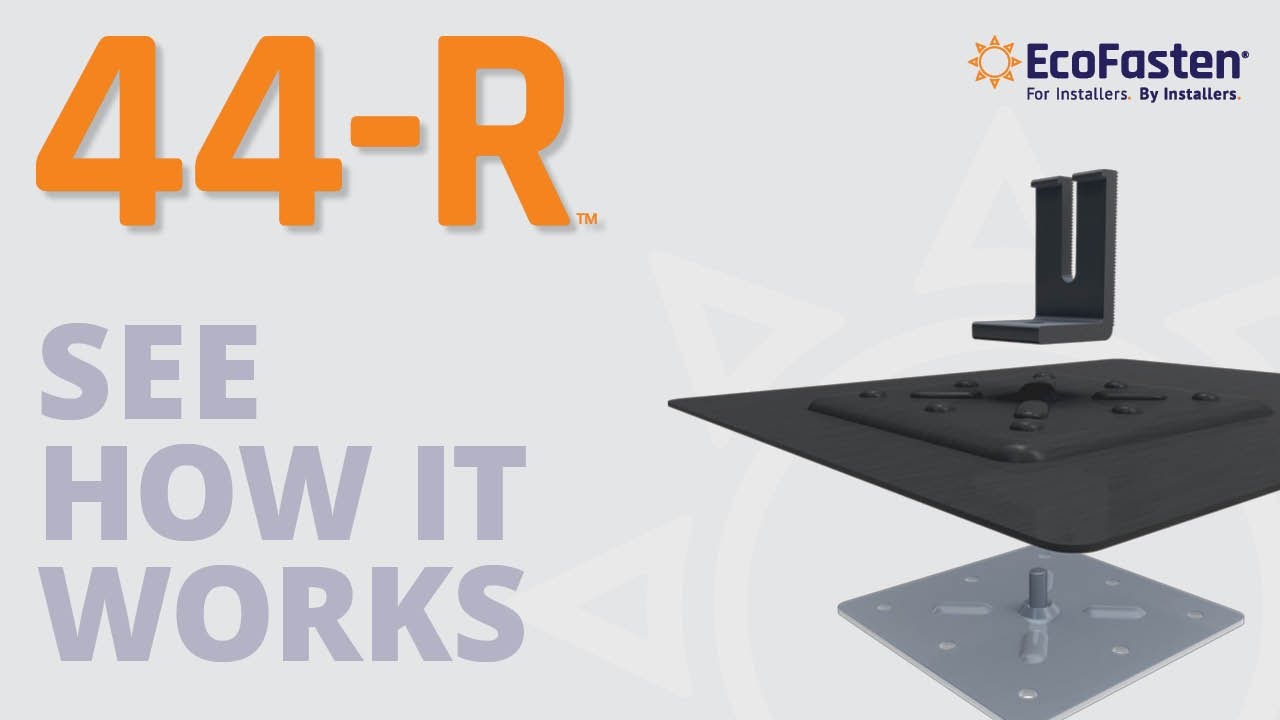 44-R Direct-To-Deck Solar Attachment for Low Slope & SIPs Roofs