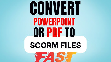 Why spend time converting PDF and PowerPoint presentations to a SCORM? I