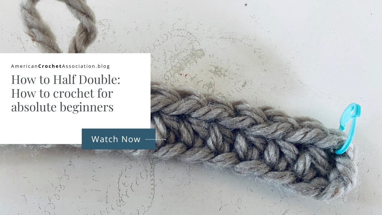 Crochet For Beginners - How to make a Half Double Crochet Stitch - YouTube