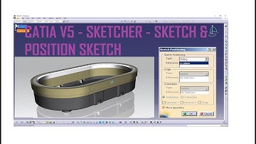 CATIA V5 Tutorial In Hindi I Sketch & Position Sketch in Catia Sketcher ICatia Class I Tutorials -10