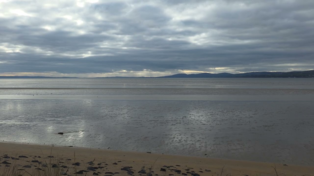 Amazing Ireland, Peaceful Tranquility 4k Northern Ireland Beach Calm Wave Scene